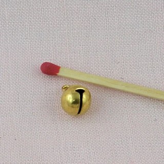 Grelot mini, clochette, argenté, 0,6 cm, 6 mm.