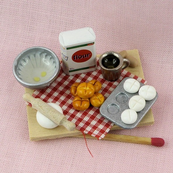 Ustensiles cuisine patisserie miniature poupée.