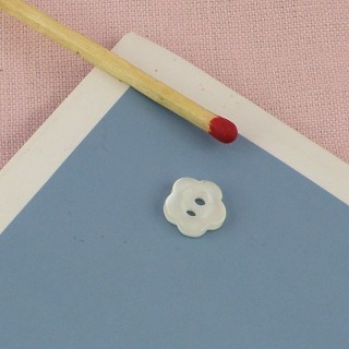 Pearly flower button 1 cm