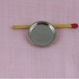 Miniaturteller aus Metall 2 cm