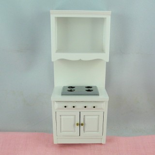 Mueble cocción miniatura casa muñeca 18 cm.