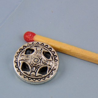 Pendant charm coin miniature 1,5 cm.