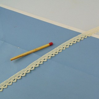 Thin cotton laces 7 mm
