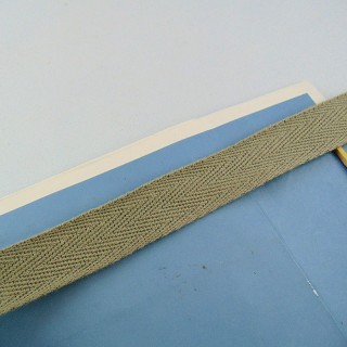 Ruban ancien pur coton  1cm, 10mm.