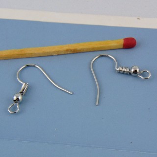Surgical steel fish hook earrrings one pair.