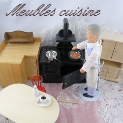 Meubles Cuisine miniatures maison de poupée.