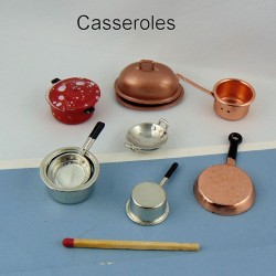 Cacerolas, potes, estufas miniatura casero 