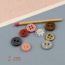 Boutons 10 mm 1cm